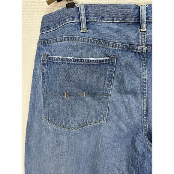 Polo Ralph Lauren Classic Jeans Mens 40x30 Blue 867 Distressed Medium Wash Denim - Picture 11 of 16